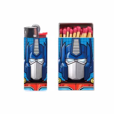 فندک مدل ربات کد 1362 به همراه کبریت