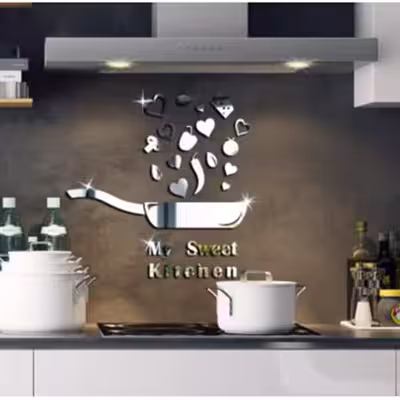 آینه دکوراتیو طرح آشپزخانه 