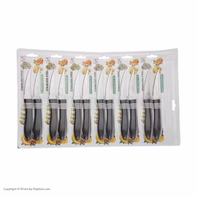 کارد میوه خوری جین جی لی کد 8674 مجموعه 12 عددی