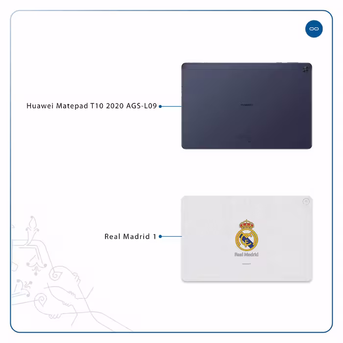 برچسب پوششی ماهوت مدل Real-Madrid مناسب برای تبلت هوآوی Matepad T10 2020 AGS-L09