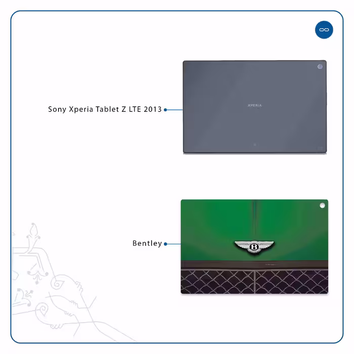 برچسب پوششی ماهوت مدل Bentley مناسب برای تبلت سونی Xperia Tablet Z LTE 2013