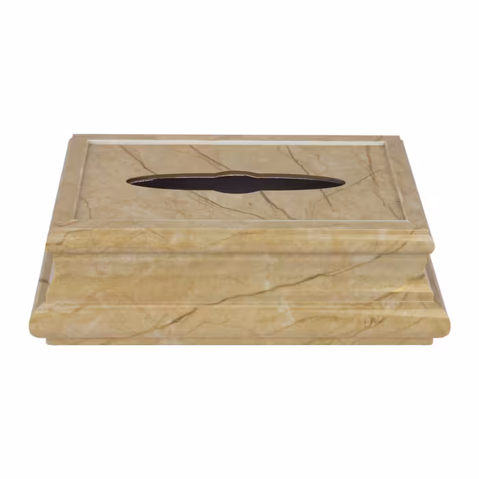 ست سطل و جای دستمال کاغذی طرح سنگ کد 290031