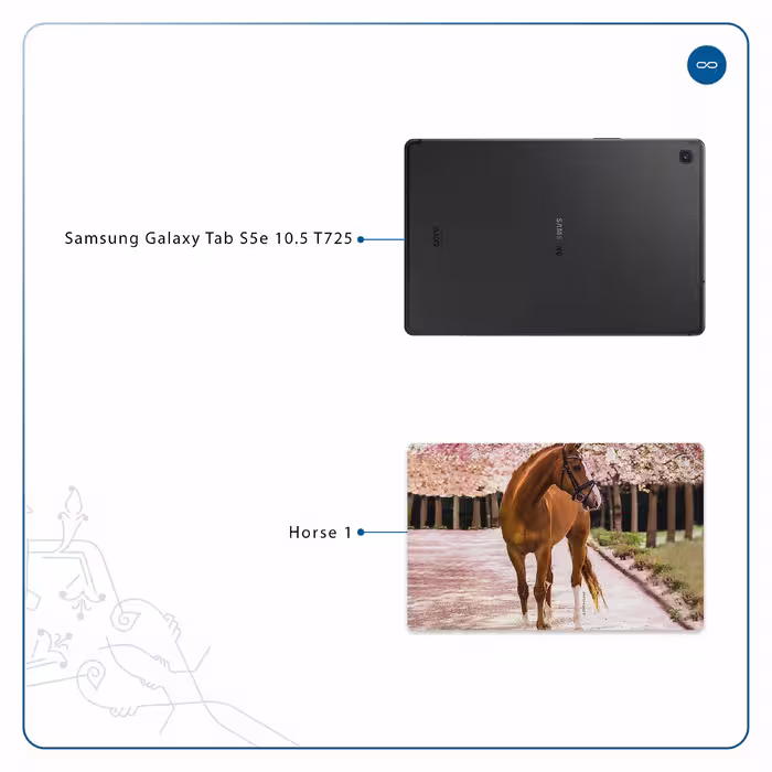 برچسب پوششی ماهوت مدل Horse-1 مناسب برای تبلت سامسونگ Galaxy Tab S5e 10.5 2019 T725