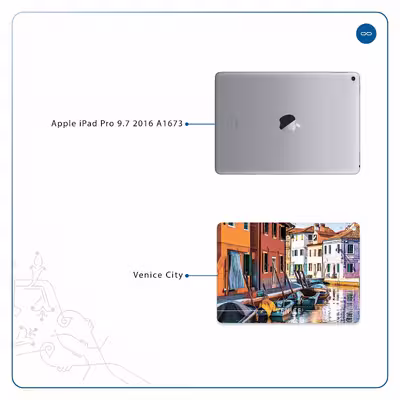 برچسب پوششی ماهوت مدل Venice City مناسب برای تبلت اپل iPad Pro 9.7 2016 A1673