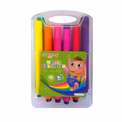 ماژیک رنگ آمیزی 12 رنگ یالونگ مدل YL191816