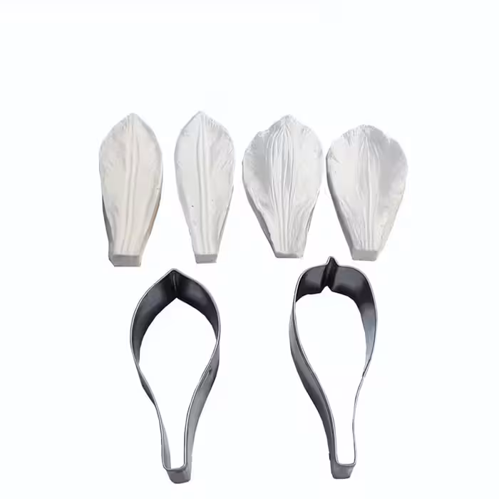 قالب فوندانت به گز مدل گل آلسترومریا مجموعه 6 عددی