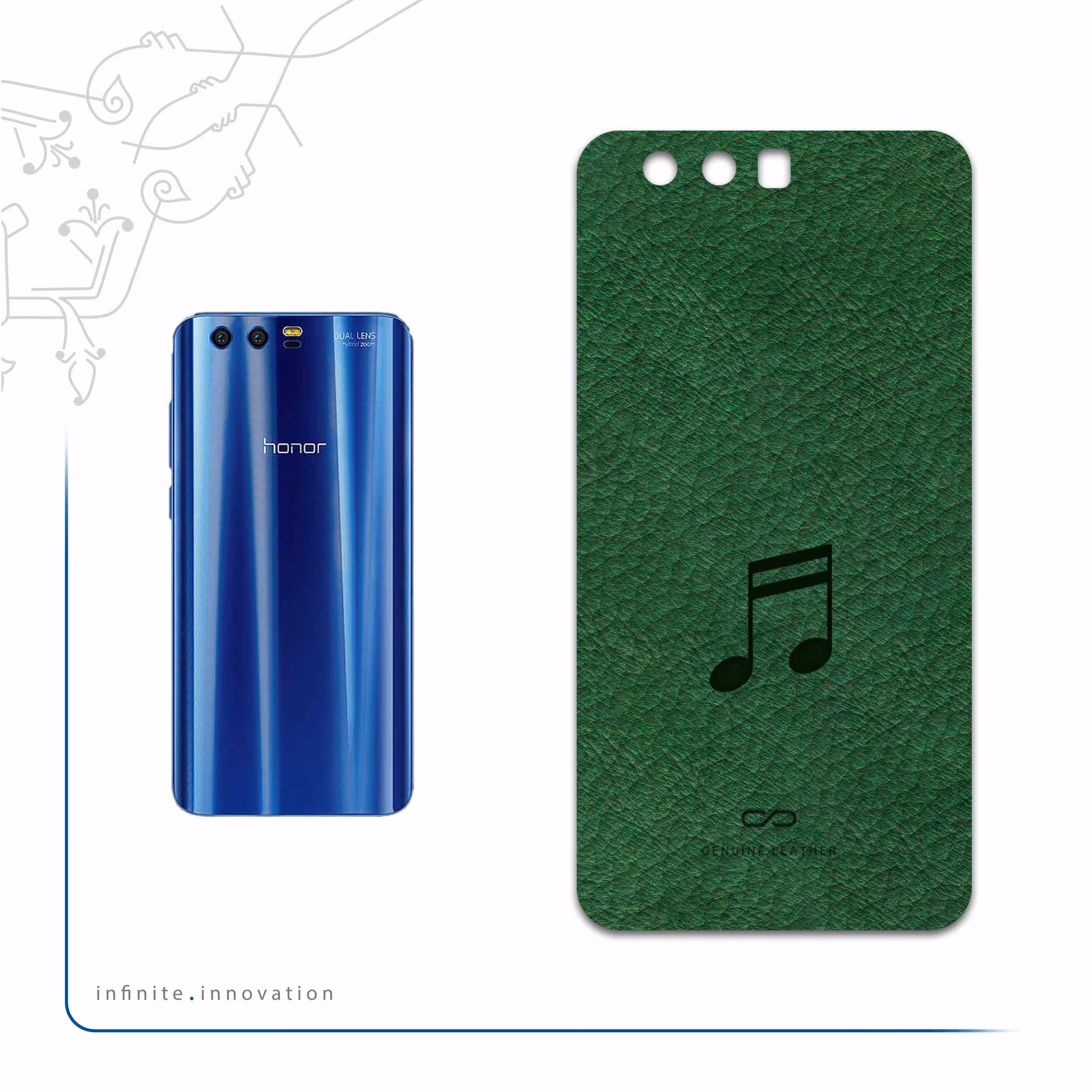 برچسب پوششی ماهوت مدل GL-CHG2 مناسب برای گوشی موبایل آنر 9