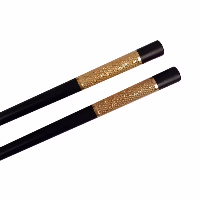 چاپستیک مدل GOLDEN FLOWER کد 20 بسته 2 عددی