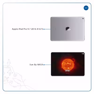 برچسب پوششی ماهوت مدل Sun-By-NASA مناسب برای تبلت اپل iPad Pro 9.7 2016 A1673