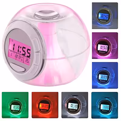 ساعت رومیزی دیجیتالی مدل 7color