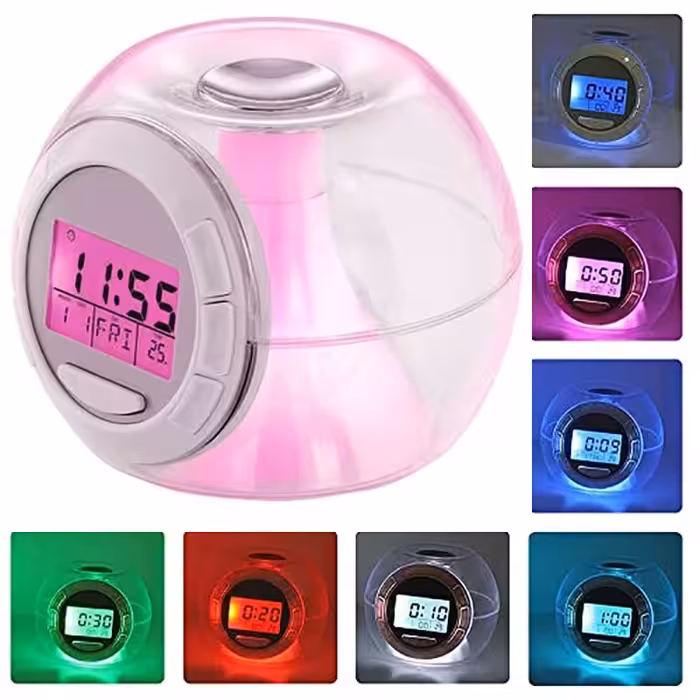 ساعت رومیزی دیجیتالی مدل 7color