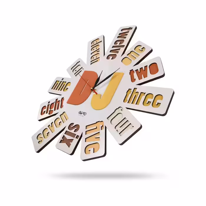 ساعت دیواری طرح دی جی مدل MC004C-B