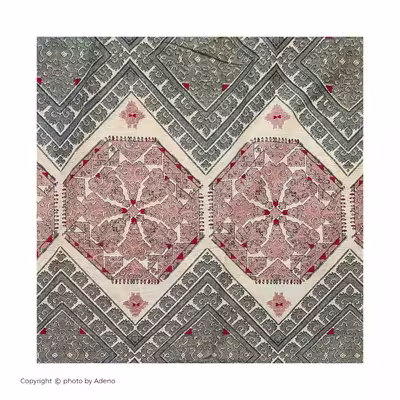 ملحفه آدنو مدل هریس کد CH66 دونفره سایز 220x240 سانتی متر