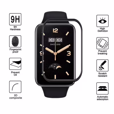 محافظ صفحه نمایش کروکودیل مدل C-PWM مناسب برای ساعت هوشمند شیائومی  Mi Band 7 Pro
