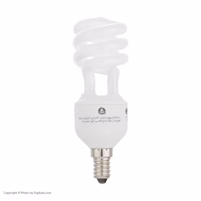 لامپ کم مصرف 11 وات نور طلایی مدل شمعی پایه E14 بسته 5 عددی