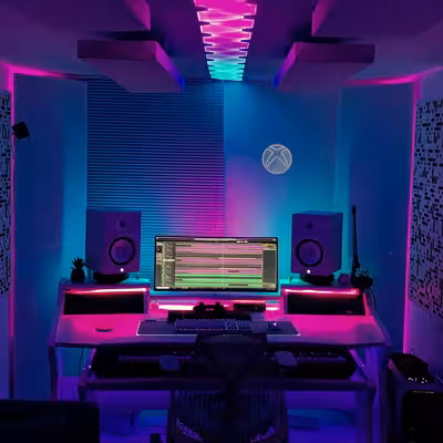 چراغ دیواری نئون دیزاین طرح Xbox-GL_WHT