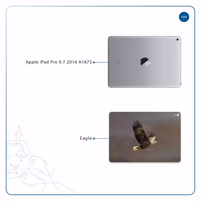 برچسب پوششی ماهوت مدل Eagle مناسب برای تبلت اپل iPad Pro 9.7 2016 A1673