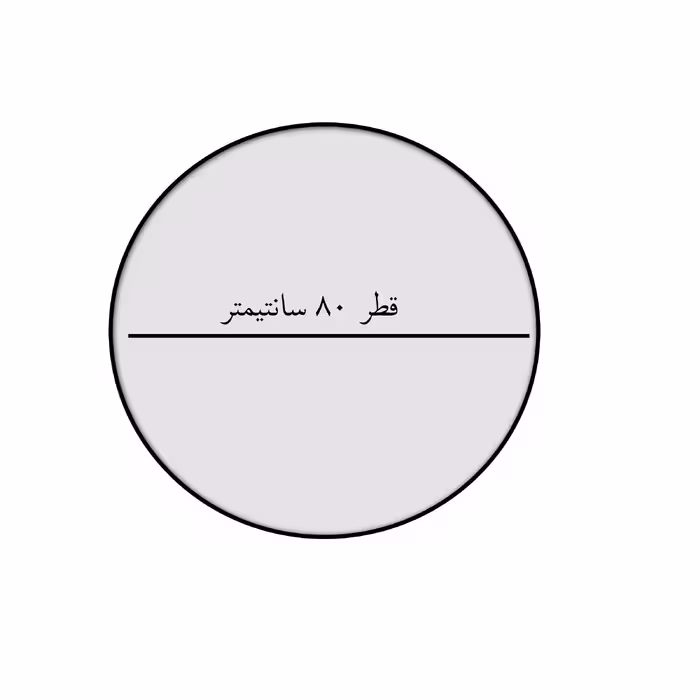 آینه مدل گرد m80
