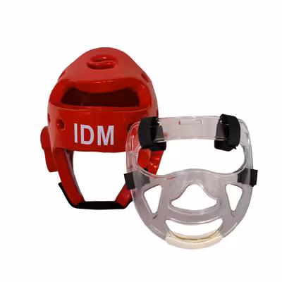 کلاه تکواندو مدل IDM به همراه نقاب محافظ صورت