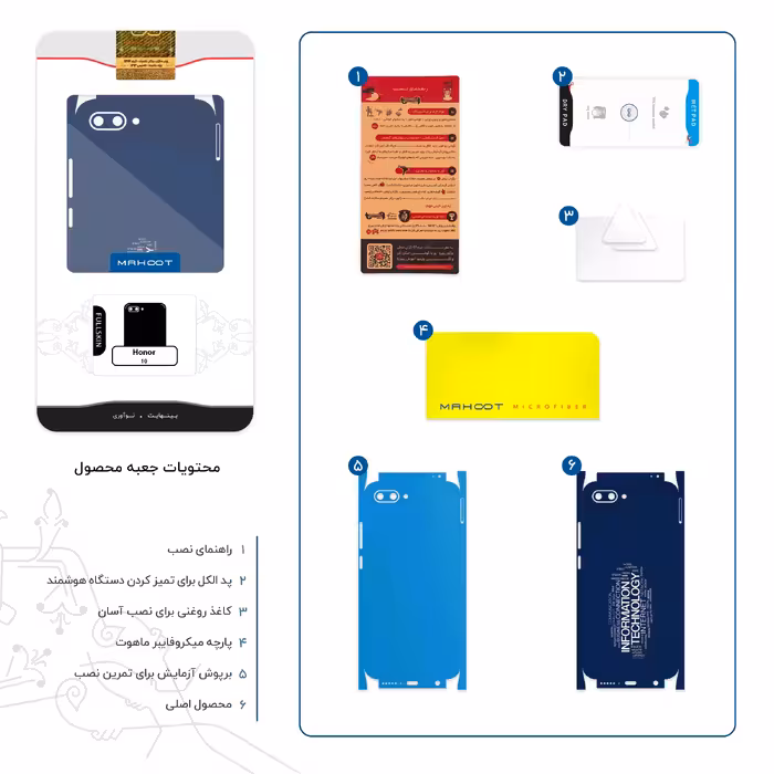 برچسب پوششی ماهوت مدل IT Science-FullSkin مناسب برای گوشی موبایل آنر 10