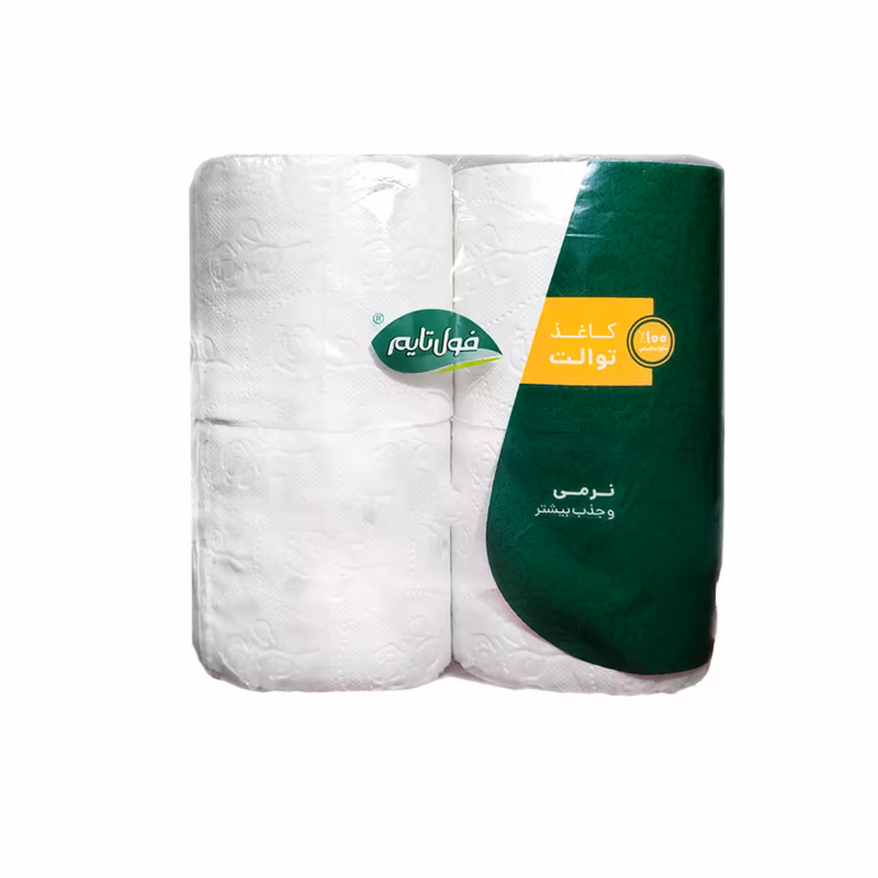 دستمال توالت فول تایم مدل رولی بسته 4 عددی