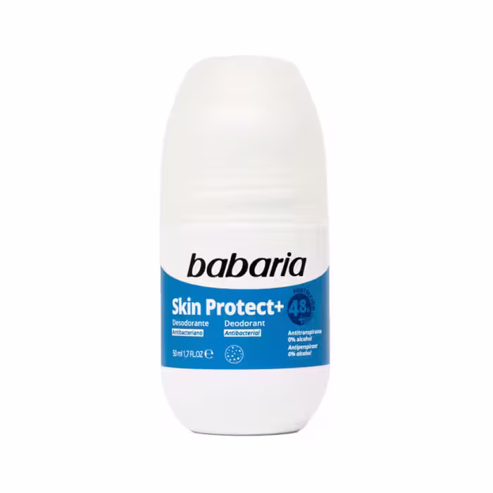 مشخصات، خرید و قیمت مام ضد تعریق باباریا Babaria مدل Skin Protect حجم 50 میل ⭐️ ویان مارکت
