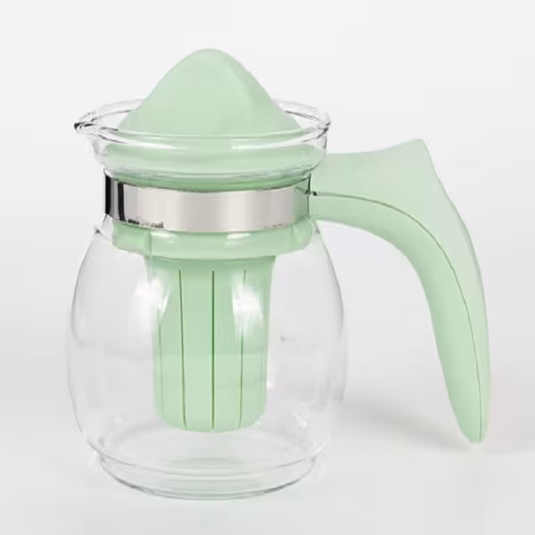 قوری پیرکس سیلیکا 1000میلی لیتر رنگ سبز