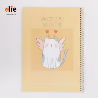 دفتر 100 برگ فانتزی سیمی ایمان طرح گربه