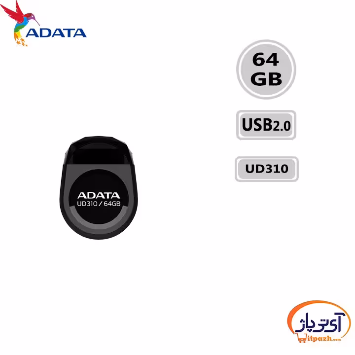 فلش مموری USB2.0 ای دیتا 64 گیگابایت مدل ADATA UD310