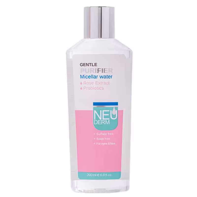 محلول پاک کننده آرایش صورت نئودرم مدل Gentle Purifer _ حجم 200 میلی لیتر