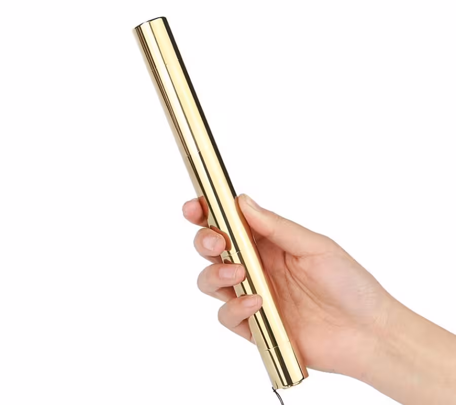 لیزر حرارتی نور آبی 450nm با قدرت بالا 50000mW بدنه طلایی