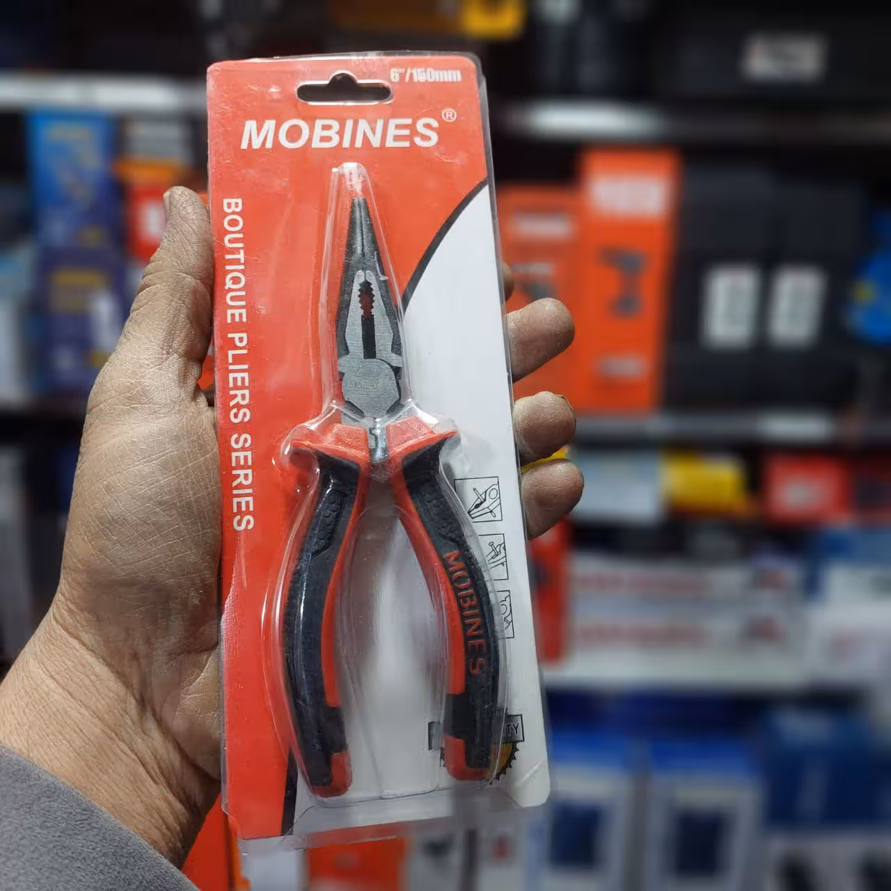 دم باریک سایز 6 اینچ 150mm برند موبینس