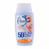 کرم ضد آفتاب پیکسل SPF50 پوست خشک | بی‌رنگ، آبرسان و سبک | مناسب پوست حساس