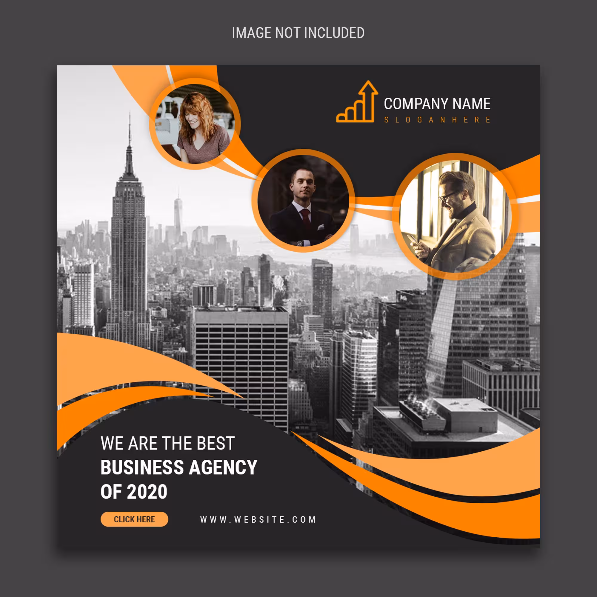 قالب پست کسب و کار برای پیج های اینستاگرام PSD