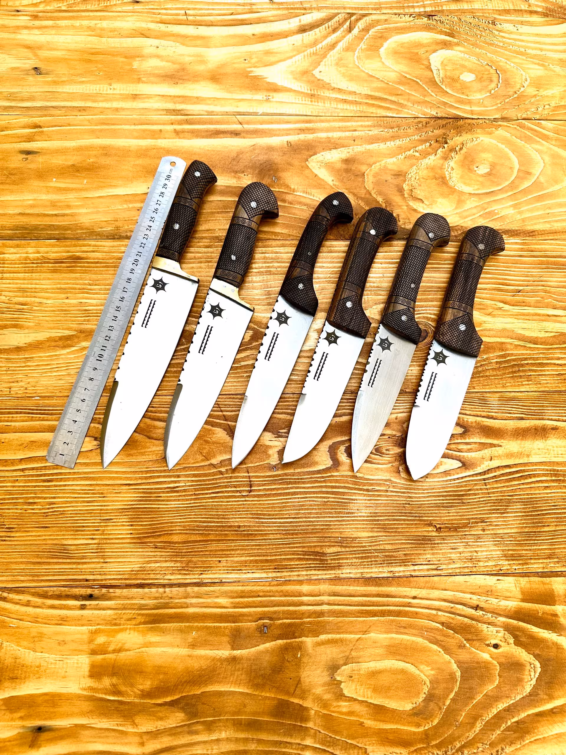 ست قصابی و سلاخی 6 تایی فولادی وفا