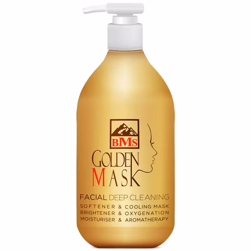 ماسک صورت بی ام اس مدل طلا حجم 300 میلی لیتر
