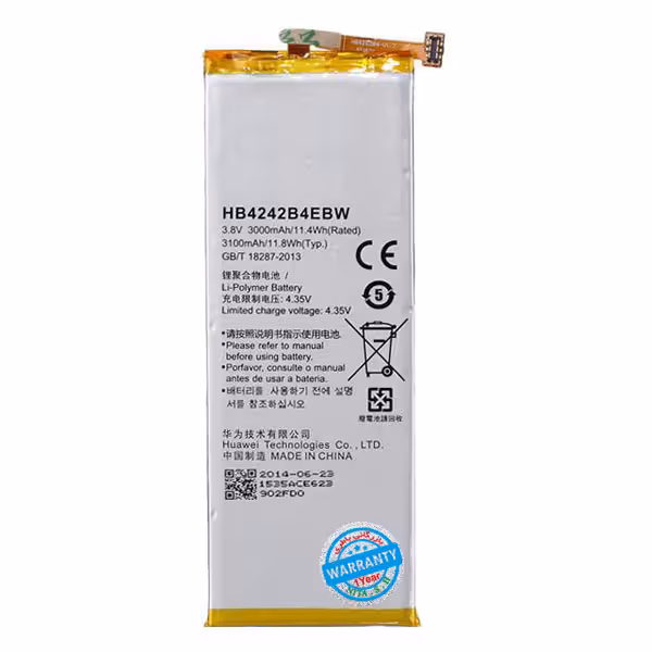باتری اصلی گوشی هواوی Honor 6 مدل HB4242B4EBW