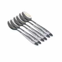 قاشق چایخوری 30 عددی طرح میخک فولاد زد زنگ عیار 18