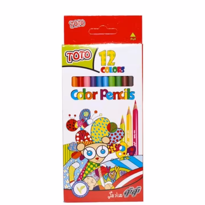 مداد رنگی 12رنگ توتو