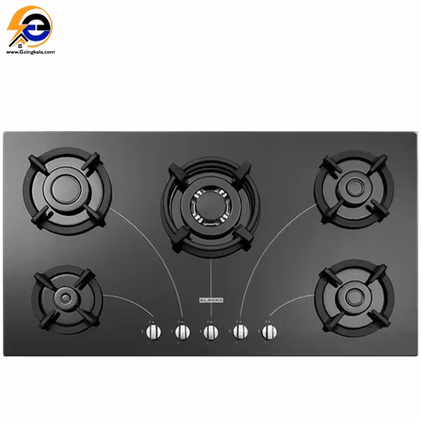 اجاق گاز صفحه ای پنج شعله استیل البرز مدل G-5958 i