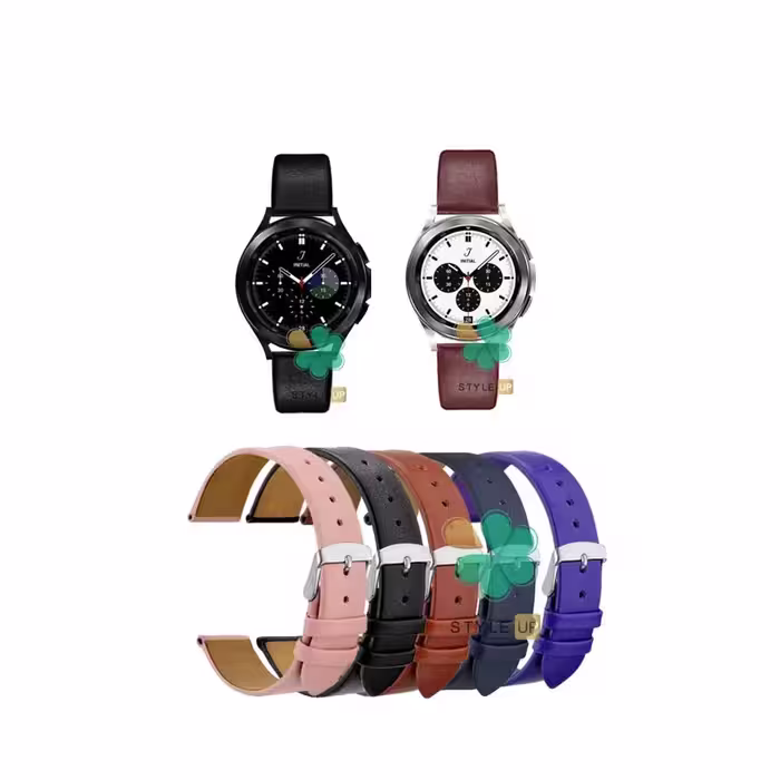 بند ساعت سامسونگ Samsung Galaxy Watch 4 Classic مدل Fancy Leather