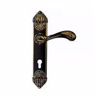 دستگیره پلاک کد 2000 مشکی طلایی - یراقینو فروش یراق آلات کابینت و درب