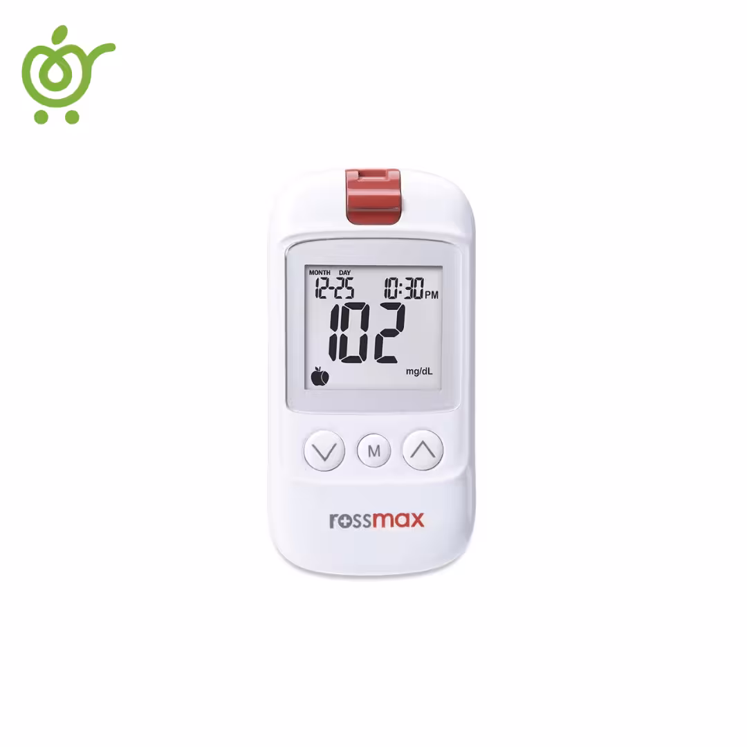 دستگاه تست قند خون مدل HS200 رزمکس Rossmax (به همراه 50 نوار تست) | فروشگاه اینترنتی سیب 115