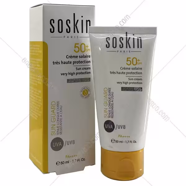 کرم ضد آفتاب بی رنگی با محافظت بسیار بالا ساسکین