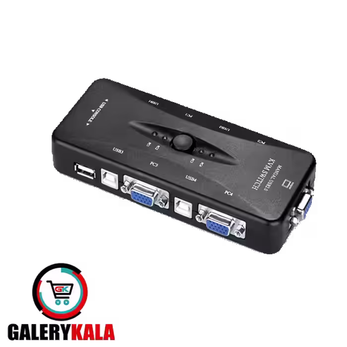 سوئیچ KVM دستی 4 پورت USB مدل KVM 41UA
