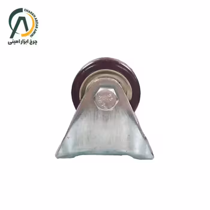 چرخ پلی آمید زرشکی ثابت قطر 75 میلی متر