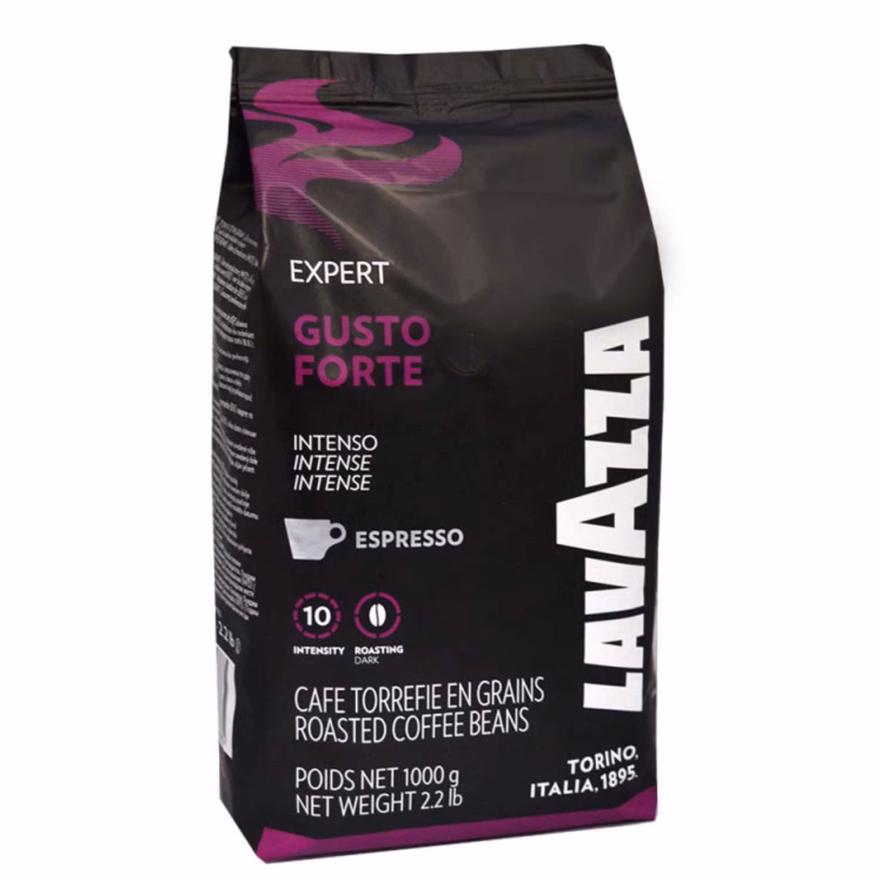 دان قهوه لاوازا گوستو فروته  LAVAZZA GUSTO FORTE بسته 1000 گرمی
