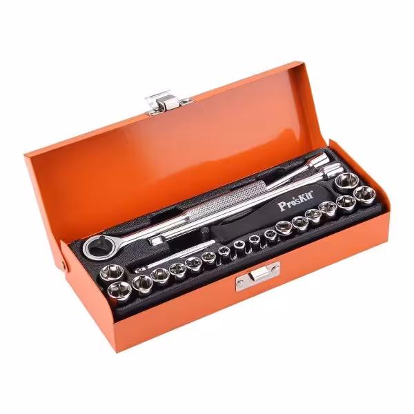 مجموعه 23 عددی آچار بکس پروسکیت مدل 8PK-SD016