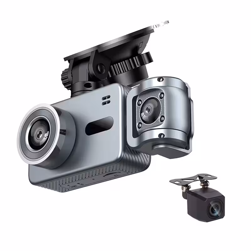 دوربین ثبت وقایع خودرو 3 لنز مدل DCR509-4K WiFi با دوربین عقب - ایپکی