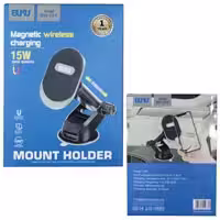 هولدر آسانسوری مگنتی تنظیم ارتفاع  شارژر وایرلس  Buku BH-054 Magnetic wireless charging 15w magsafe